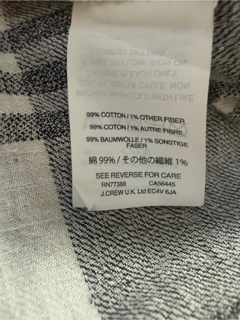 Madewell Gray and White Plaid Button-Front Shirt Lightweight Cotton - Picture 8 of 11